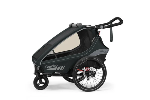 Qeridoo Kidgoo 1 Sport Fahrradanhänger Limited Edition Grey 2 Qeridoo Kidgoo 1 Sport Fahrradanhänger Limited Edition Grey – Bild 2
