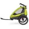 Qeridoo Sportrex 2 Fahrradanhänger Lime Green 2023 Limitiertes Design