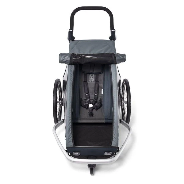 Croozer Kid Vaaya 1 Graphite Blue 2in1 Fahrradanhänger & Buggy-Set – Bild 6