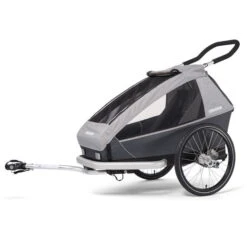 Croozer Kid Keeke 1 Stone Grey 2in1 Fahrradanhänger & Buggy-Set