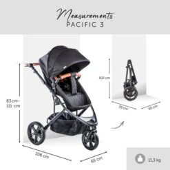 Hauck Pacific 3 Shop N Drive Kinderwagen Bundle -Baby Life Verkauf 4007923309162.pt05.pacific 3 shop n drive caviar