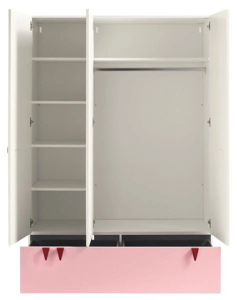 Hülsta Now! Minimo Kleiderschrank 3türig Schublade In Schneeweiß/hellrosa Zum Toppreis 2 Hülsta Now! Minimo Kleiderschrank 3türig Schublade In Schneeweiß/hellrosa Zum Toppreis – Bild 2
