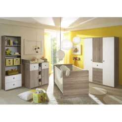 Ticaa Milu II Babyzimmer 4-teilig Sonoma-weiß