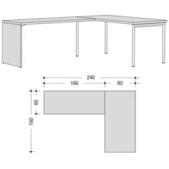 Now! By Hülsta Home Office Eck-Schreibtisch B180 Verschiedene Ausführungen -Baby Life Verkauf 980402 huelsta now strichzeichnung
