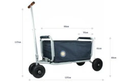 Beachtrekker LiFe Bollerwagen Braun Stabil Und Leicht Inkl. Feststellbremse -Baby Life Verkauf beachtrekker life info abmessungen 2