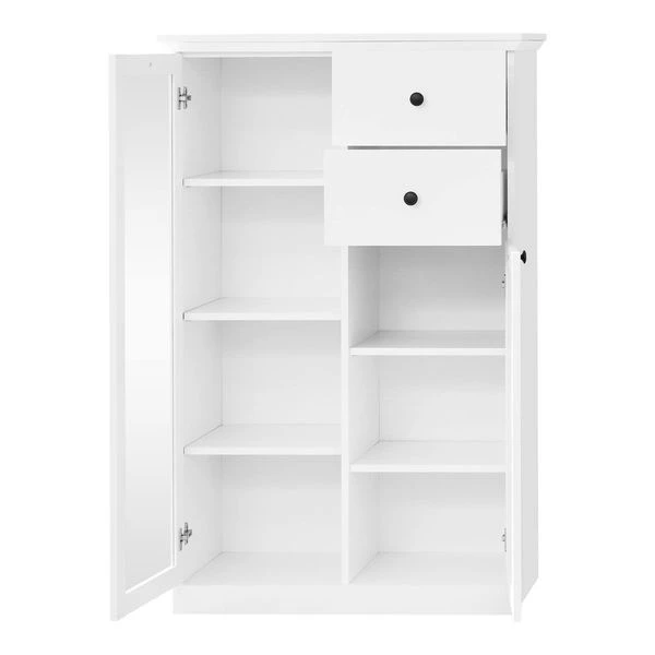 Trendteam Baxter Vitrine Klein Weiß Dekor 2 Trendteam Baxter Vitrine Klein Weiß Dekor – Bild 2