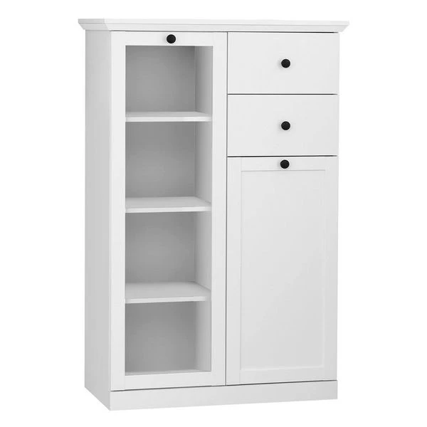 Trendteam Baxter Vitrine Klein Weiß Dekor 1 Trendteam Baxter Vitrine Klein Weiß Dekor