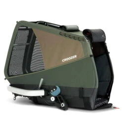 Croozer Dog Enna Moss Green Fahrradanhänger Für Mittelgroße Hunde Geeignet -Baby Life Verkauf croozer dog enna moss green 2022 box side
