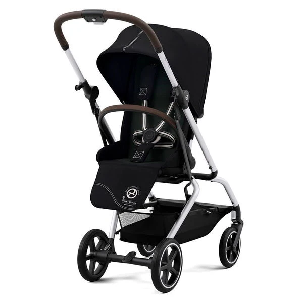 CYBEX Eezy S Twist+2 Buggy Moon Black Gestell Silver | Mit All-Terrain Rädern 2 CYBEX Eezy S Twist+2 Buggy Moon Black Gestell Silver | Mit All-Terrain Rädern – Bild 2