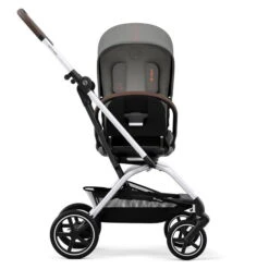 CYBEX Eezy S Twist+2 Buggy Lava Grey Gestell Silver | Mit All-Terrain Rädern -Baby Life Verkauf cyb 22 int y270 eezystwist 2 slv lagr rotation