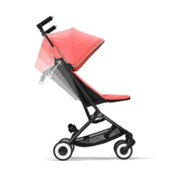 CYBEX Libelle Buggy Hibiscus Red Gestell Black | Einfach Faltbar -Baby Life Verkauf cyb 22 int y270 libelle blk hibr recline steps