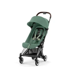 CYBEX Coya Chrome Dark Brown Leaf Green -Baby Life Verkauf cyb 23 int y045 coya legr chbr withoutinlay