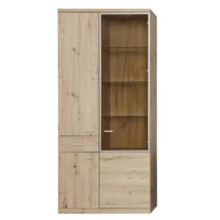 Trendteam Echo Vitrine Hoch Artisan Eiche Melamin