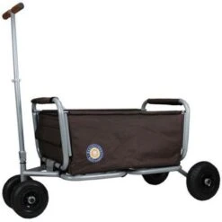 Beachtrekker LiFe Bollerwagen Braun Stabil Und Leicht Inkl. Feststellbremse