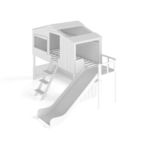 Artkid Ronja Haus-Etagenbett Weiß Mit Rutsche Aus Kiefer Liegefläche 90 X 200 Cm 6 Artkid Ronja Haus-Etagenbett Weiß Mit Rutsche Aus Kiefer Liegefläche 90 X 200 Cm – Bild 6