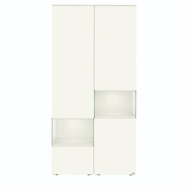 Hülsta Neo Wohnwand Vitrine 1 Schubkasten Und 3 Türen Lack Weiß 3 Hülsta Neo Wohnwand Vitrine 1 Schubkasten Und 3 Türen Lack Weiß – Bild 3
