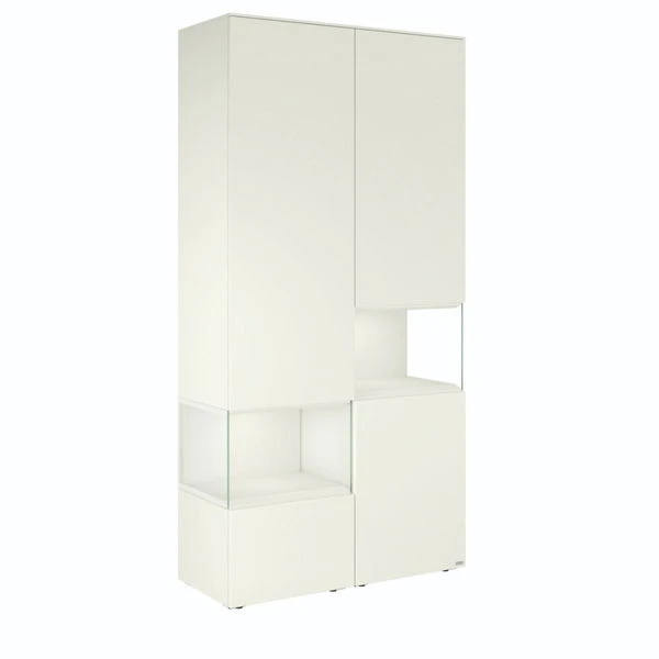 Hülsta Neo Wohnwand Vitrine 1 Schubkasten Und 3 Türen Lack Weiß 1 Hülsta Neo Wohnwand Vitrine 1 Schubkasten Und 3 Türen Lack Weiß