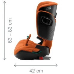 Britax Römer Kidfix I-Size Storm Grey Kindersitz Gruppe ECE R 129 / I-Size -Baby Life Verkauf kidfix i size dimension images angle 01 1