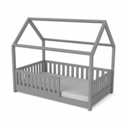 Nature Kid Lilly Hausbett Kiefer Grau Lackiert Liegefläche 90 X 160 Cm -Baby Life Verkauf salerno 90x160grau 4